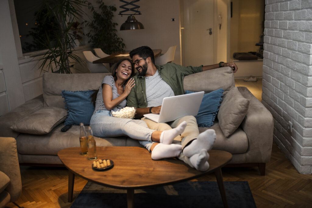 Lifestyle image of a couple in their home.