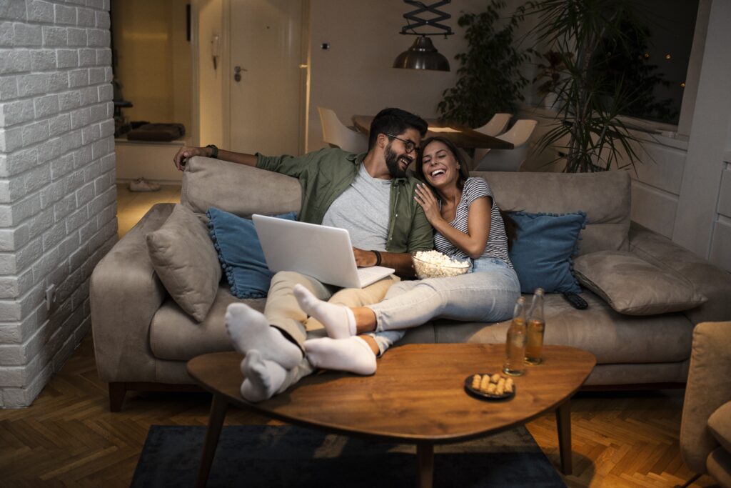 Lifestyle image of a couple in their home.